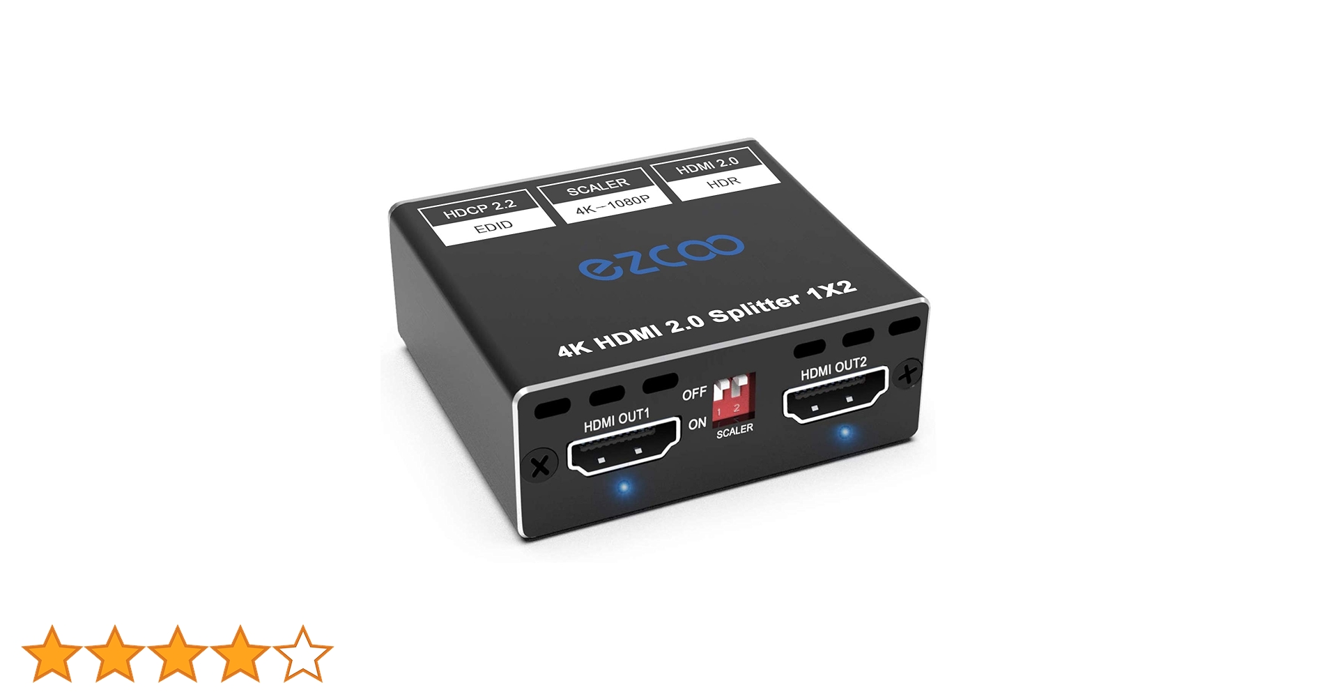 Amazon.co.jp: EZCOO HDMI Splitter 1x2 4K 60Hz 4:4:4 HDR